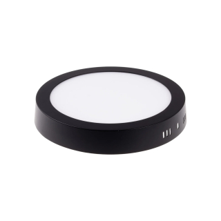 PASU-R220-18W LED Panel přisazený kruhový, černý, přirozená bílá